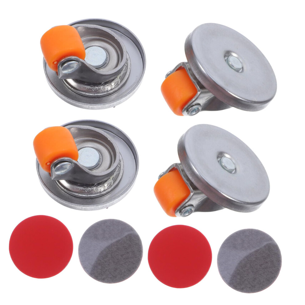 4Pcs Adhesive Caster Wheels For Furniture And Electronics, 360 Swivel Mobility, Tool Installation 9053599659280