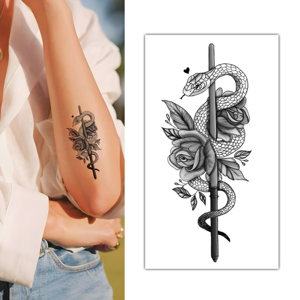Reach-Tools (K491) Floral Temporary Tattoos For Teens - Fast Skin Art