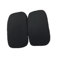 2pcs Ergonomic Memory Armrest Pads for Office and Gaming Chairs Comfortable Elbow Support Cushions for Pressure Relief Black