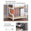 Heavy Duty 4Tier Printer Stand, Large Movable Printer Table for Under Desk Office and Home Storage 4