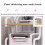 Heavy Duty 4Tier Printer Stand, Large Movable Printer Table for Under Desk Office and Home Storage 5