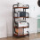 Heavy Duty 4Tier Printer Stand, Large Movable Printer Table for Under Desk Office and Home Storage 1