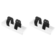 2X RC Batterilåda Batterilåda Fäste för Axial SCX10 TRX4 RC4WD D90 1/8 1/10 RC Bilreservdelar, Vit