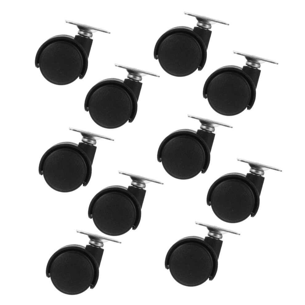 10Pcs 1Inch Heavy Duty Swivel Caster Wheels For Furniture And Trolley, Smooth Rolling Mobility 9174973292708