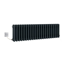 (800mm) Traditional Anthracite 3 Column Electric Radiators 300mm high