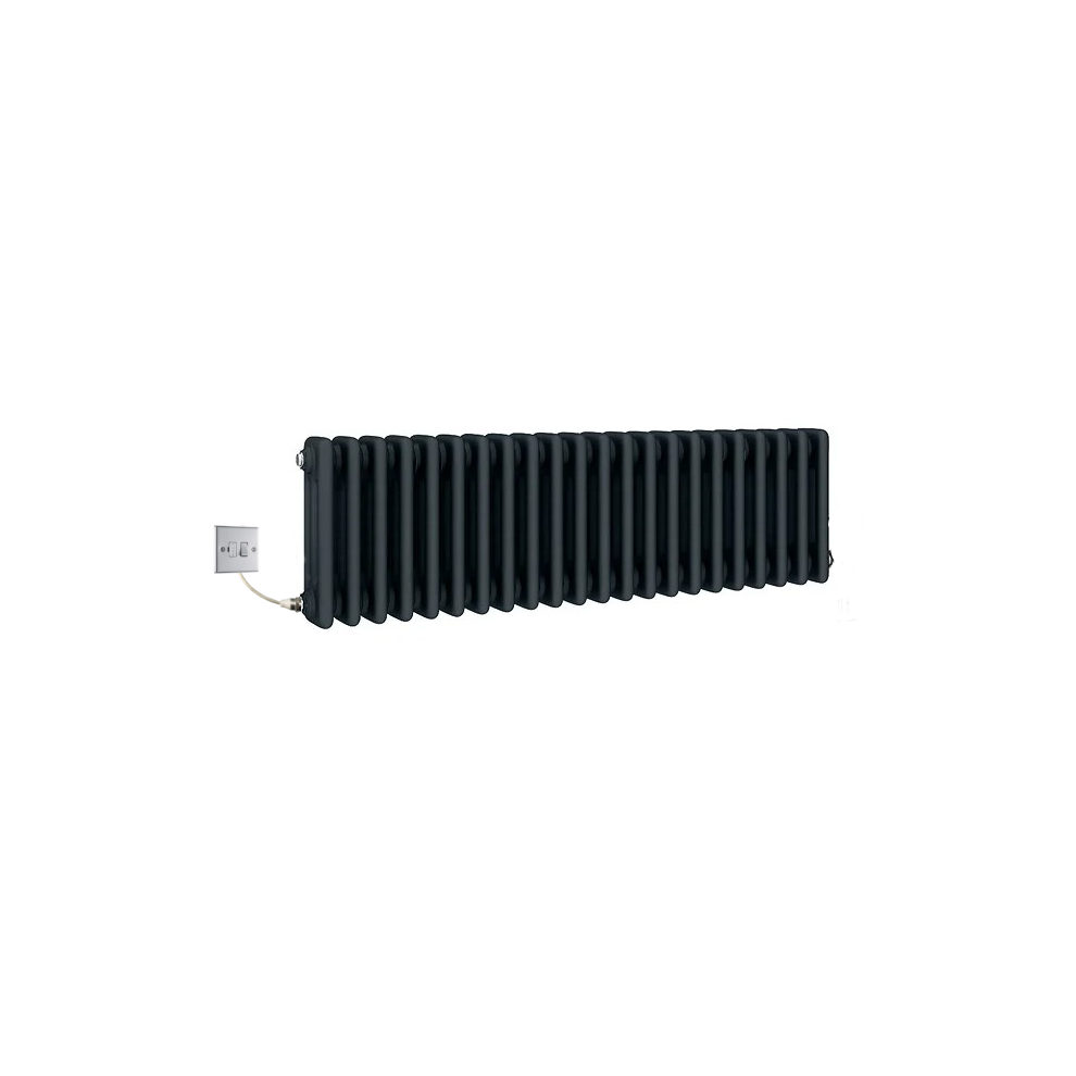 (800Mm) Traditional Anthracite 3 Column Electric Radiators 300Mm High 5065000319342