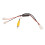 8X 4 Pin Car Reverse Camera Retention Wiring Harness Cable Plug Adapter Connector Fit for 6