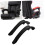 Ergonomic Office Chair Armrest Replacement, Universal Adjustable Arm Support, Durable Black Plastic 2