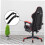 Ergonomic Office Chair Armrest Replacement, Universal Adjustable Arm Support, Durable Black Plastic 3