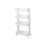 White Mobile Printer Stand with Storage Drawers and Wheels, Compact MultiLevel Office Organizer 1