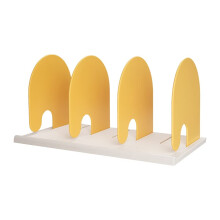 Desktop Bookshelf Organizer with MultiTier Storage, NonSlip Base and Tool Assembly, Black