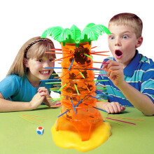 Monkey Tree Climbing Desktop Puzzle Game, Plastic, Fun Family Toy