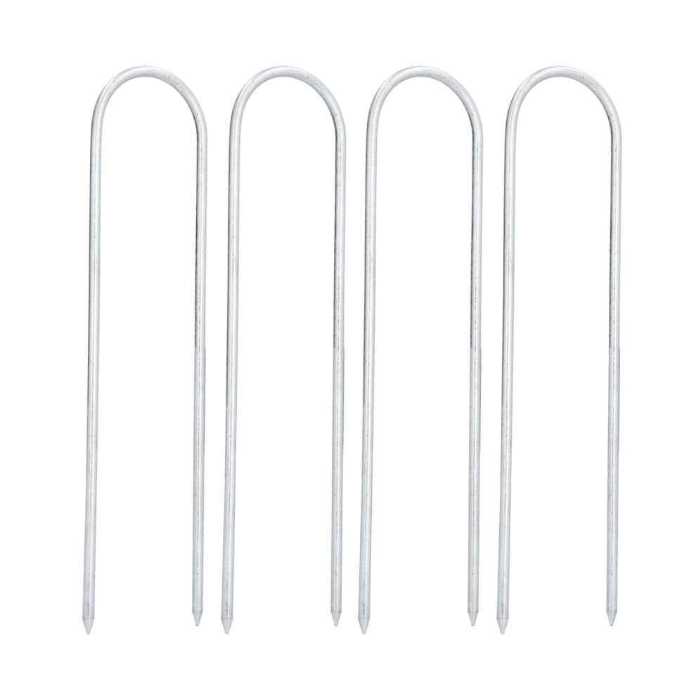 Galvanized U Shaped Landscape Staples For Garden Lawn Edging, Corrosionresistant Ground Anchoring 9174973294061