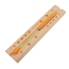 15 Minute Sauna Hourglass Timer with Wooden Frame, Accurate Sand Timer for Dry Steam Room and Spa