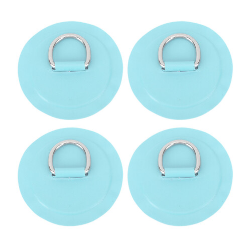 4pcs Mint Green PVC D Ring Patch for Inflatable Boats 8cm Diameter 2