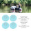 4pcs Mint Green PVC D Ring Patch for Inflatable Boats 8cm Diameter 4