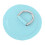 4pcs Mint Green PVC D Ring Patch for Inflatable Boats 8cm Diameter 9