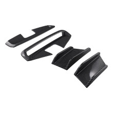 Bil Främre Stötfångare Side Splitter Spoiler Canards Air Knife Trim för 4-Serie G22 G23 M Sport 2020+ Kolfiber