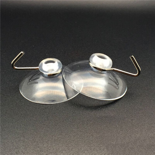 Suction Sucker Window Hooks Clear Wire Hook 32MM ( Pack of 30 ) 1