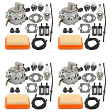 4X Carburetor Air Filter Bulb Fuel Repower Kit Fit for FS120 FS200 FS250 FS300 FS350 FR450 String Trimmer