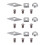 9Pcs Tungsten Carbide Cutters Inserts Set (Include 11Mm Square With Radius,12Mm Round,28X10Mm Diamond With  Point) 1