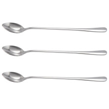 Neue 3 Stück Langstiel Edelstahl Tee KaffeelöFfel Cocktail EislöFfel LöFfel Besteck Spitzkopf