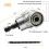 2set Flexible Drill Extension Hex Shank Drill Nut Driver Bit Set, 6Pcs Universal Socket Adapter Set, Screwdriver Bit Set 6