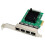 4X RJ-45 4-Port Ethernet Server Adapter Gigabit Network Card PCI-E X1 Interface 2