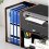 Gray MDF Printer Stand with DoubleLayer Storage and Drawer, SpaceSaving Desktop Shelf for Home Office 5