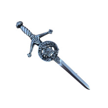 Wallace Clan Crest Pewter Sword Kilt Pin