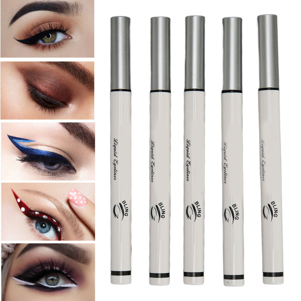 5Pcs Multicolor Liquid Eyeliner Set 1ml Long Lasting Smudge Proof Waterproof