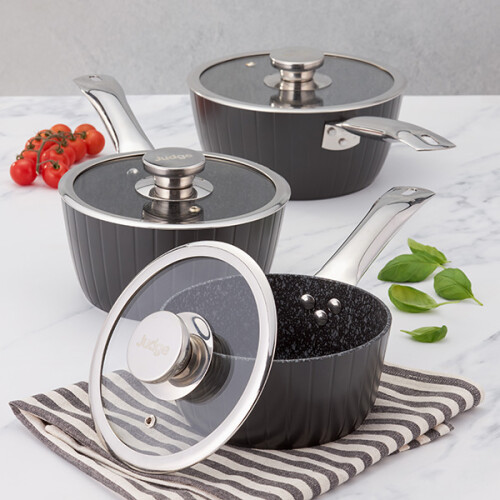 Judge Judge Evertough Non-Stick 3 Piece Saucepan Set 1