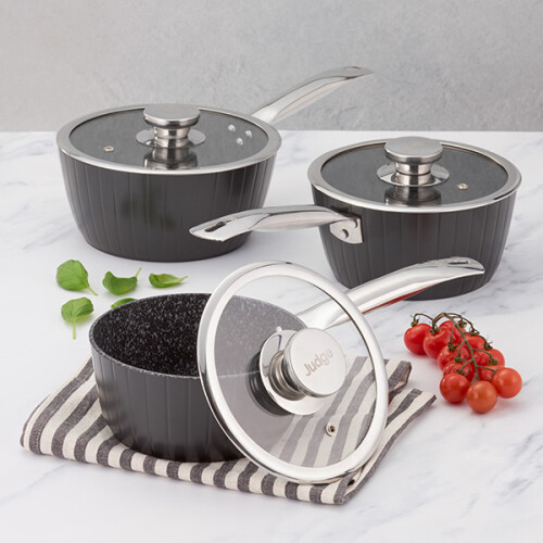 Judge Judge Evertough Non-Stick 3 Piece Saucepan Set 2