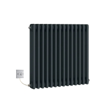 (425mm) Traditional Anthracite 3 Column Electric Radiators 600mm high