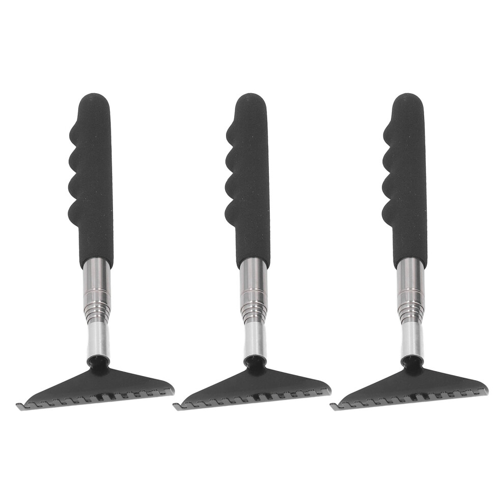 3Pcs Stainless Steel Back Scratcher Extendable Rake Portable Tools 4941389693406