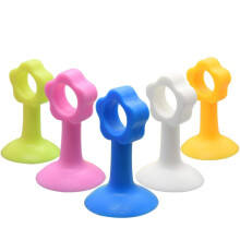 Door Knob Wall Protector 5 Pack Flower Shaped Rubber Door Stopper Bumper Guard for Wall Protection