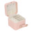 Pink PU Leather Jewelry Box with Multiple Layers 3