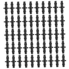100pcs Drip Irrigation Fittings 1/4 inch LeakResistant Barbed Hose Connectors for Garden Tubing