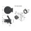 16Pcs/Set Round Pull  Lock Slam  Hardware for RV Yacht Boat Deck Hatch 9