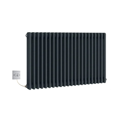 (830mm) Traditional Anthracite 3 Column Electric Radiators 600mm high