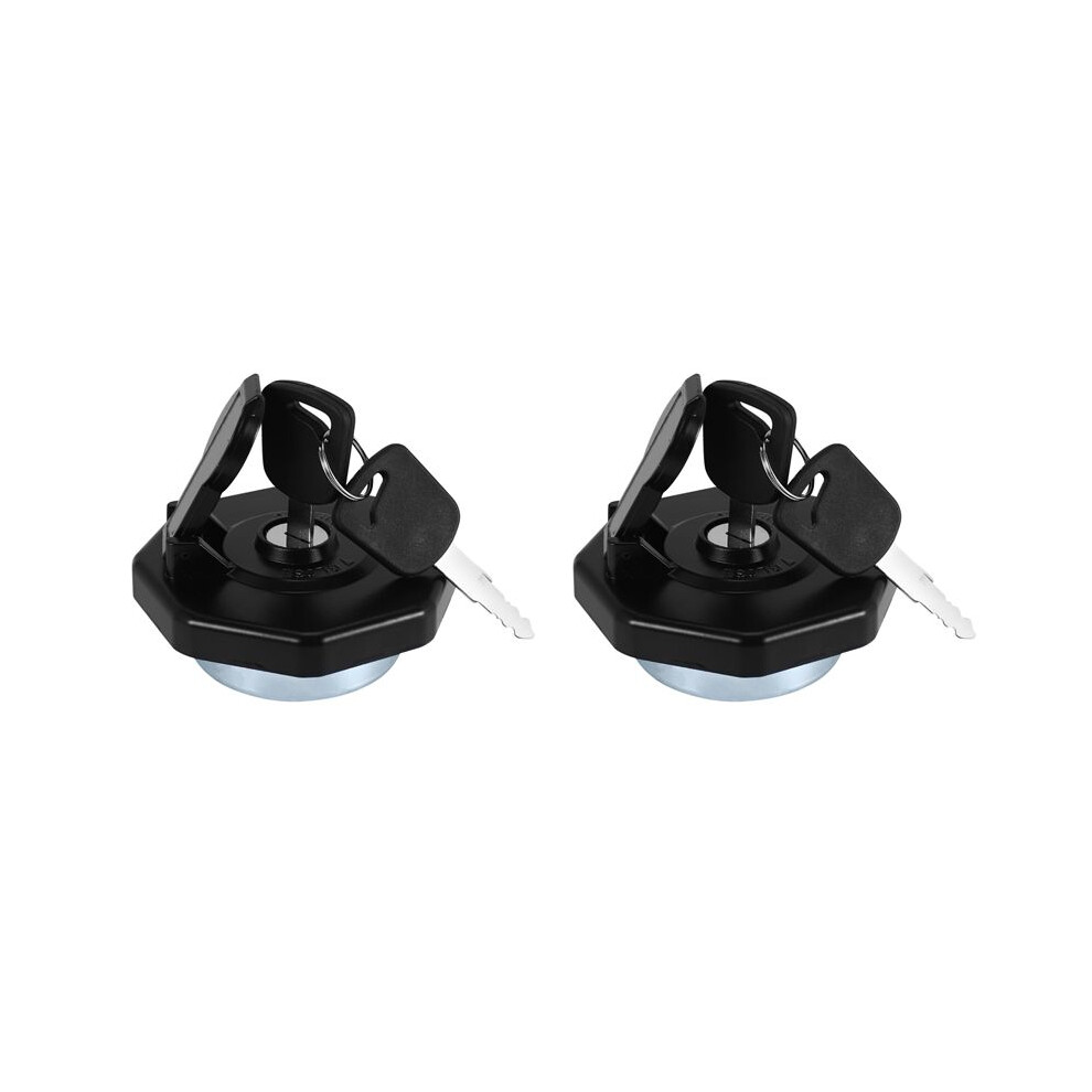 2X Car Fuel Cap With Key For Elf Npr Nqr 4Hk1 8-98146010-0 8-98088982-0 Black 6034127323449