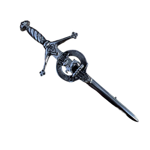 Scott Clan Crest Pewter Sword Kilt Pin