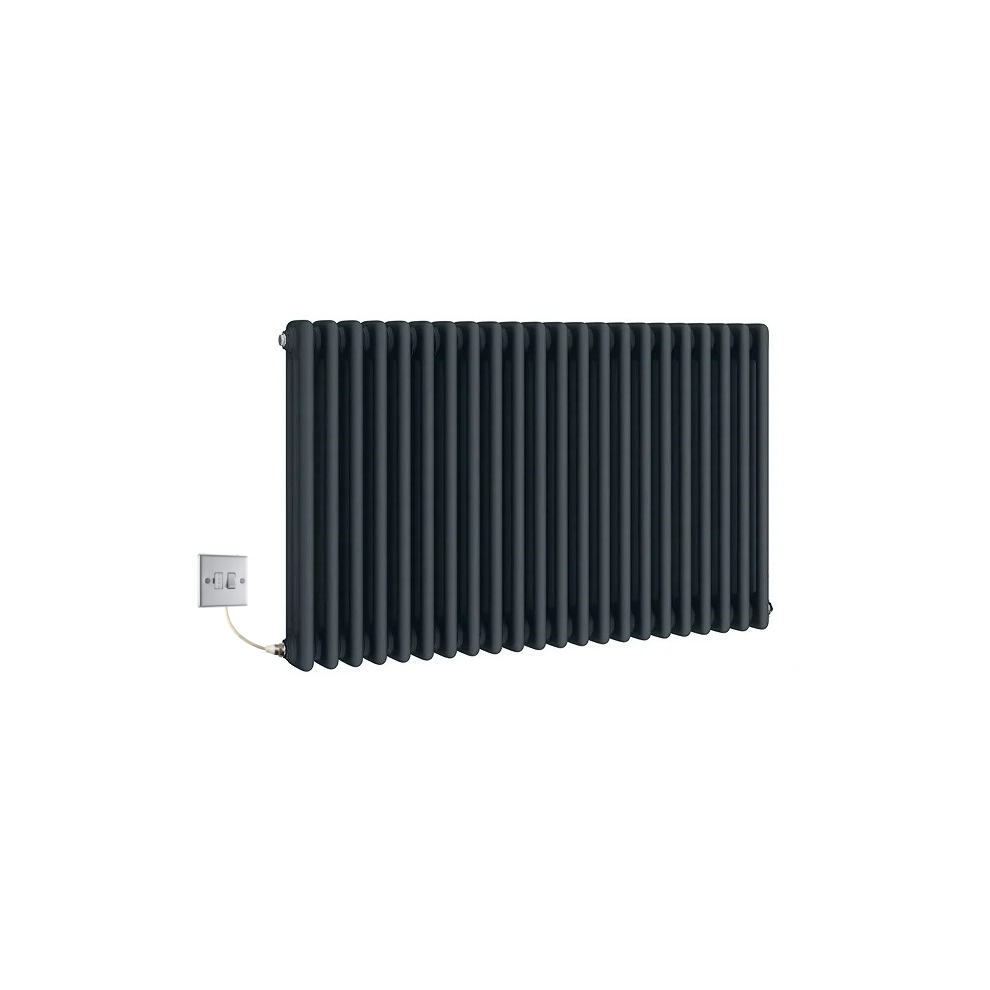 (1010Mm) Traditional Anthracite 3 Column Electric Radiators 600Mm High 5065000319397