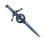 Russell Clan Crest Pewter Sword Kilt Pin 1