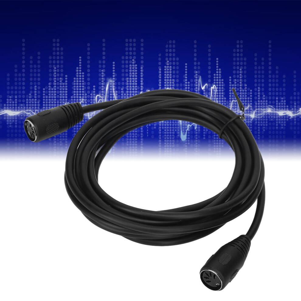 Flexible 9.8Ft Pvc Din 5Pin Female To Female Av Adapter Extension Cable 8091389693831