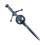 Ross Clan Crest Pewter Sword Kilt Pin 1