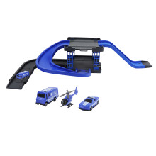 Colorful DIY Double Guide Rails Race Track Parking Toy for 3+ Years