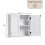 Home Discount Liano 2 Door Wall Cabinet Bathroom Storage Unit 6