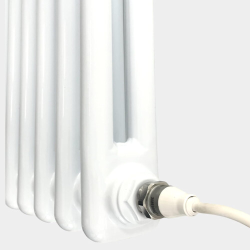 (1168mm) Traditional White Electric 2 Column Radiators 600mm high 1
