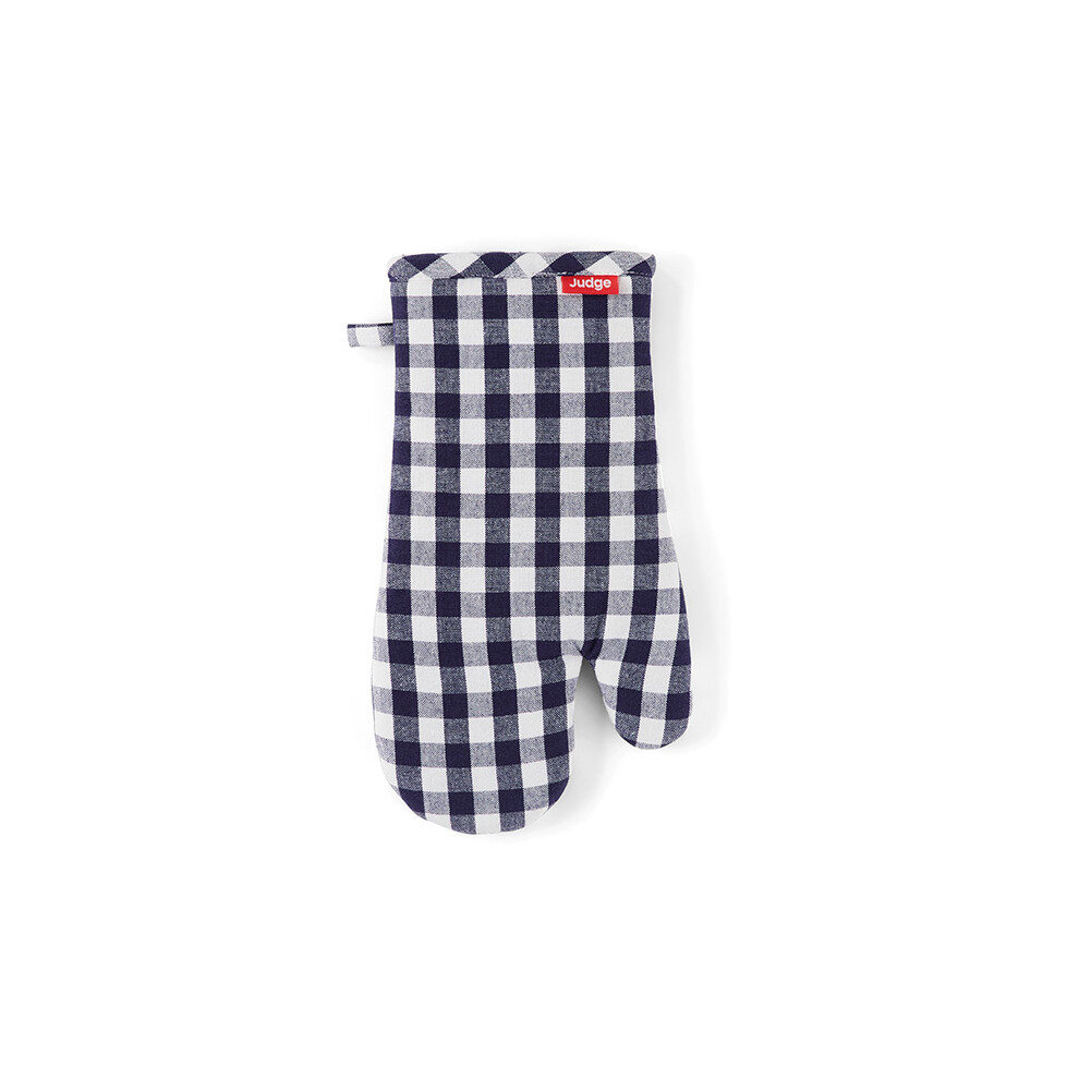 Judge Textiles Blue Check Oven Glove Multicoloured